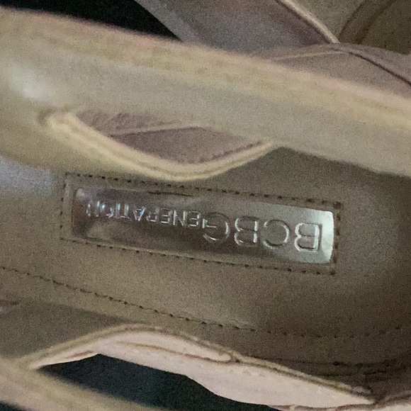 BCBGeneration tie up sandals size 7.5 color is a very light pink. - Picture 5 of 5